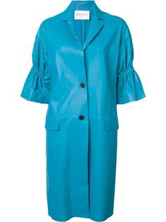 ruched sleeve coat Vionnet