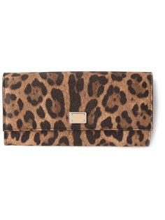 кошелек с леопардовым принтом  Dolce &amp; Gabbana