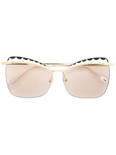 солнцезащитные очки с оправой "кошачий глаз" Alexander McQueen
