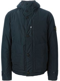 пуховик  с капюшоном Stone Island