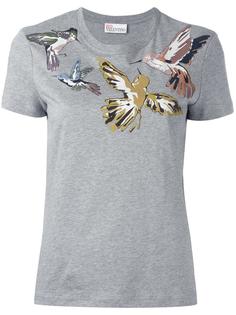 bird print T-shirt  Red Valentino