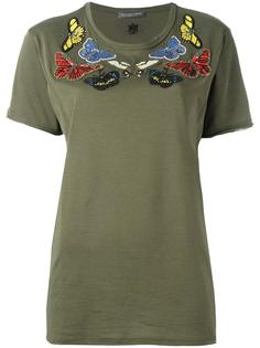 embroidered butterfly T-shirt Alexander McQueen