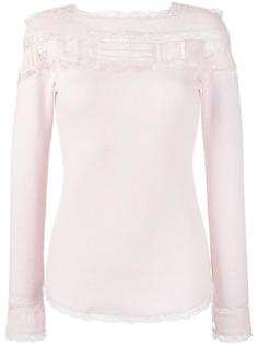 джемпер с кружевной вставкой Ermanno Scervino