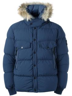 пуховик с капюшоном на молнии Stone Island