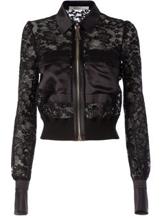 укороченная кружевная куртка Givenchy