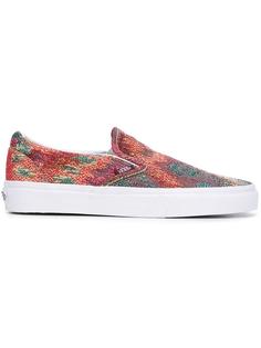 кеды-слипон с абстрактным узором Vans