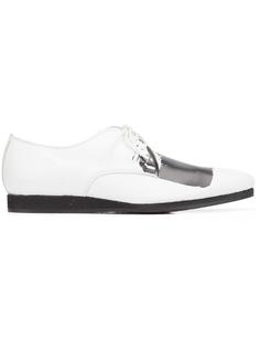 painted three-hole plain shoes Yohji Yamamoto