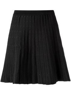 A-line knit skirt Egrey