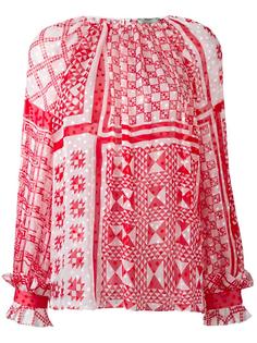 geometric print blouse Fendi