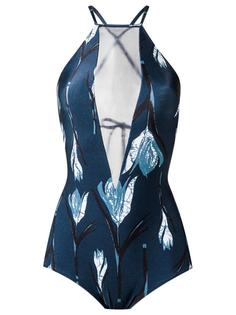 panelled swimsuit Giuliana Romanno