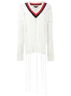 джемпер вязки косичкой со шнуровкой Alexander Wang