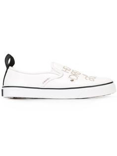 слипоны с отделкой заклепками Red Valentino