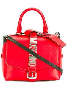 сумка с бляшкой-логотипом Moschino