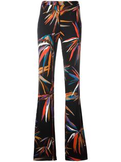 расклешенные брюки с цветочным узором Emilio Pucci