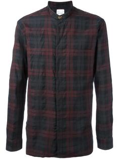 mandarin neck plaid shirt Paul Smith
