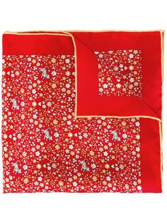 tiger print pocket square Salvatore Ferragamo