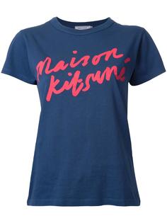 футболка с логотипом Maison Kitsuné