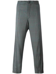 укороченные брюки с геометрическим принтом Emiliano Rinaldi