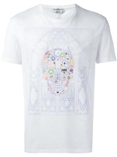 футболка с принтом черепа Alexander McQueen