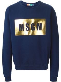 толстовка с принтом логотипа MSGM