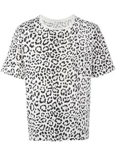 футболка с леопардовым узором Saint Laurent