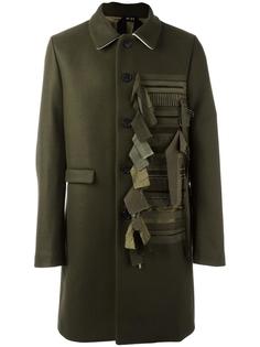 пальто с контрастной панелью Nº21