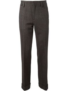 твидовые брюки с узором елочкой Marc Jacobs