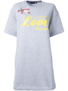платье-футболка с логотипом Love Moschino