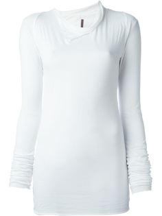 футболка с отвисающим горлышком Rick Owens Lilies
