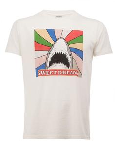 футболка 'Sweet Dreams' с принтом акулы Saint Laurent