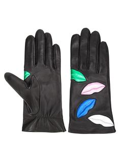 embroidered lips gloves Faith Connexion