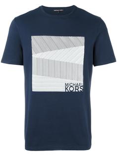 футболка с квадратным принтом Michael Kors