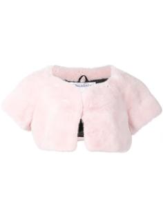 mink fur cropped jacket Oscar de la Renta