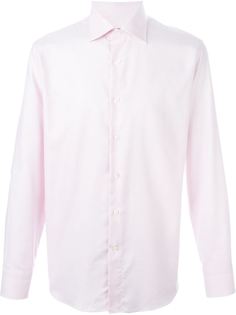 рубашка с косым воротником Canali