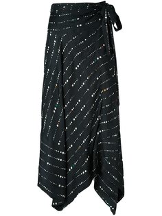 асимметричная юбка с оборками  Isabel Marant