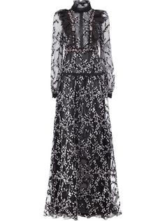 прозрачное платье с рюшами Giambattista Valli