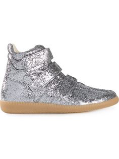 кеды-хайтопы с блестками Maison Margiela