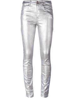 джинсы с эффектом металлик  Isabel Marant Étoile