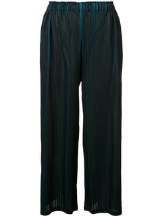 pleated bicolour trousers Pleats Please By Issey Miyake