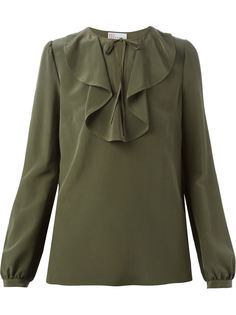 блузка с оборками Red Valentino