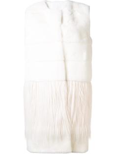 fur panelled gilet Vionnet