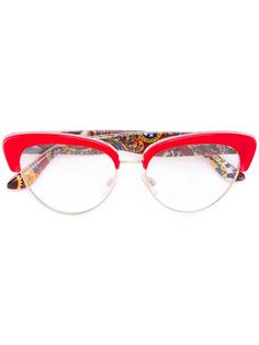 очки в оправе 'кошачий глаз' Dolce &amp; Gabbana