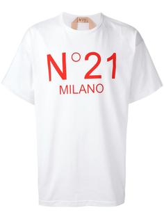 logo print T-shirt Nº21