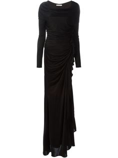 вечернее платье каскадного кроя со сборкой Givenchy