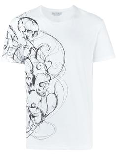 футболка с принтом 'Skull' Alexander McQueen