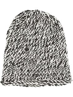 bicolour knit beanie Greg Lauren