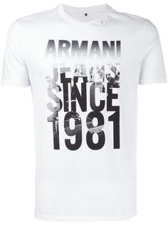 футболка с принтом логотипа Armani Jeans