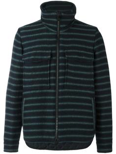 striped high neck cardigan Andrea Pompilio