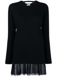джемпер с прозрачными рюшами Red Valentino