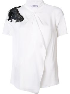 draped horse applique blouse Vionnet